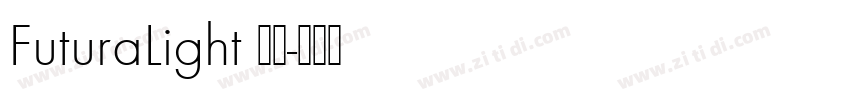 FuturaLight 普通字体转换